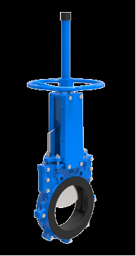 מגוף סכין דו כיווני מגופר QJ Series No groove bi-directional seal rubber lining knife gate valve