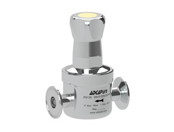 שסתום שומר לחץ לתהליך היגייני ADCAPure PS130 – DN15-25 · BPE / DIN / ISO